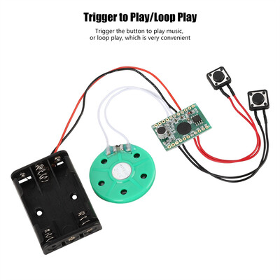

Greensen 60-second Recording Playback DIY Voice Greeting Card Module Cable Extened 10CM