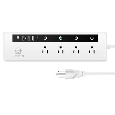 

Wireless WIFI Smart Socket 4 Ports 3xUSB 1xType-C APP Remote Control Switch