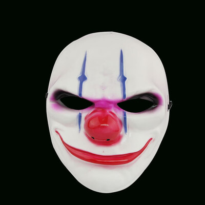 

FUNNYBUNNY Halloween Mask Harvest Day Flag Clown Head Red Mask Party Plastic Ball Mask Full Face Adults Party Accessories