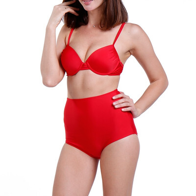 

FITTOO New Womens Retro Vibe High Waist Bikini Bottom Criss Cross Strappy Swimsuit Briefssexy