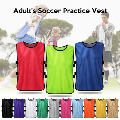 

12 PCS Adults Soccer Pinnies Quick Drying Football Jerseys Vest Scrimmage Practice Sports Vest Breathable Team Training Bibs