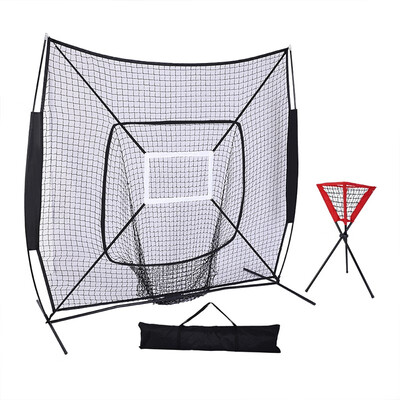 

Ktaxon 7x 7Baseball Pitching Net Portable Softball Practice Net Backtop Screen Equipment Training Aids for Batting Throwing