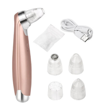 

Greensen 3 Colors Electric Blackhead Suction Removal LED Light Acne Pore Cleaner Skin Care Device with 4 Replaceable Head