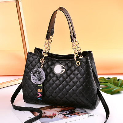 

Ladies bag 2019PU leather Korean fashion summer new womens bag wild personality handbag shoulder Messenger bag