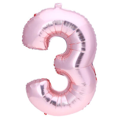 

32 in Rose Gold Number Foil Balloon Large Digit Balloon Wedding Party Decor