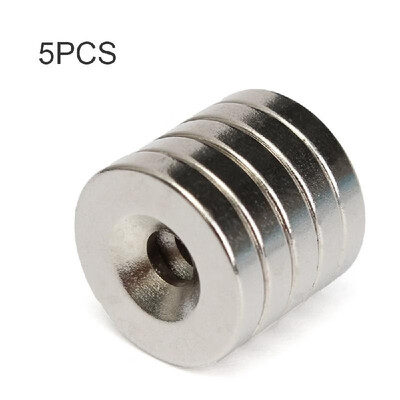 

5Pcs Rare Supers Strong Neodymium N52 Magnetes Round Disc 15x3mm Hole 4mm