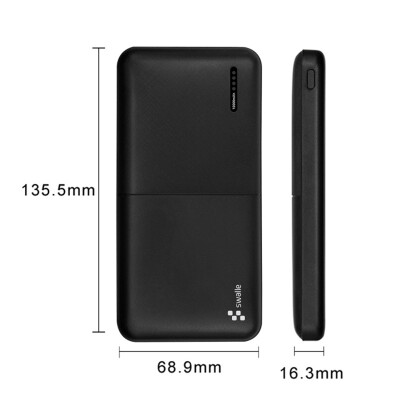 

Swalle light&portable compact small capacity power bank with LED with screen display with wireless charging