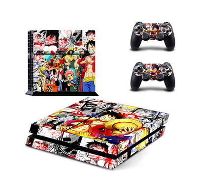 

New One Piece vinyl Decal PS4 Skin Sticker For Sony Playstation 4 PS4 Console protection film 2Pcs Controller protective skins