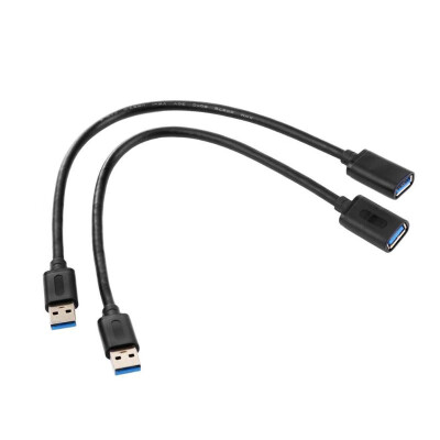 

2pcs USB 30 Male to USB30 Female OTG Braided Extension Data Sync Cable