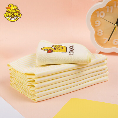 

LT-DUCK small yellow duck baby sweat towel baby sweat towel color cotton childrens pad back towel men&women baby seasons