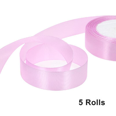 

25 YardsRoll 25mm Width Silk Satin Ribbon DIY Wedding Party Decoration Bow Crafts Invitation Card Gift Wrapping Christmas Ribbons