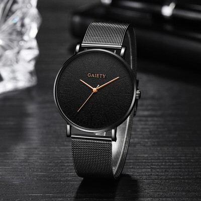 

Gobestart Fashion Casual Starry Sky Simple Calendar Business Net With Strap Mens Watch