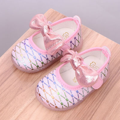 

Fashion Baby Girl Breathable Striped Anti-Slip Shoes Casual Sneakers Toddler Soft Soled First Walkers 2019 New Baby Shoes