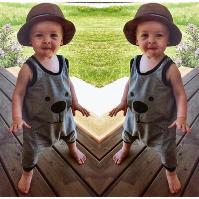 

Newborn Baby Boy Girl Infant Cotton Outfit Jumpsuit Romper Bodysuit Clothes 0-24M