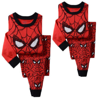 

US Kids Boys Spider man Top T-shirtPants Outfit Pajama Sleepwear Nightwear Set