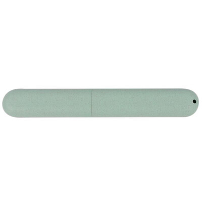 

Outdoor Travel Wheat Straw Toothbrush Holder Case Cover Box Storage Tube