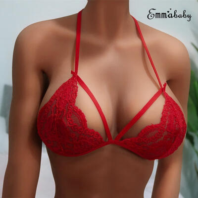 

The New Hot Selling Ladies Women Floral Lace Bralette Bustier Crop Top Sheer Triangle Bra