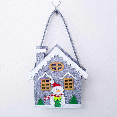 

Merry Christmas Gift Bag Treat Candy Bag with Handle Portable Candy Gift Wrap Xmas Party Supplies Decorations