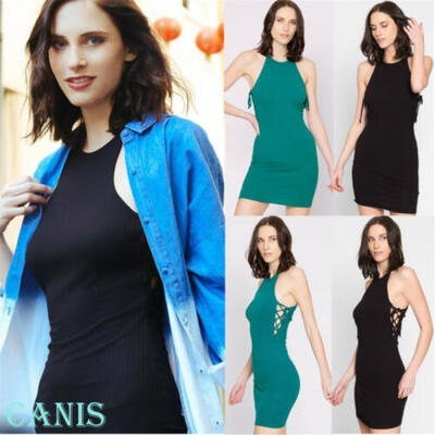 

Sexy Women Bandage Bodycon Casual Sleeve Evening Party Cocktail Club Mini Dress