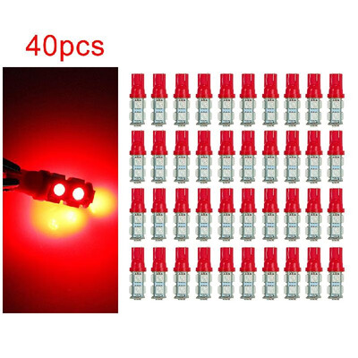 

40Pcs T10 194 168 9SMD-5050 W5W LED Light Blue Lights Super Bright Car Tail Lamp Bulbs