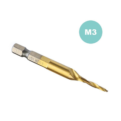 

Screw Tap Drill Bits HSS Screw Spiral Point Thread -3 -4 M5 M6 -8 -10 Metal Working Hex Shank Machine Kit