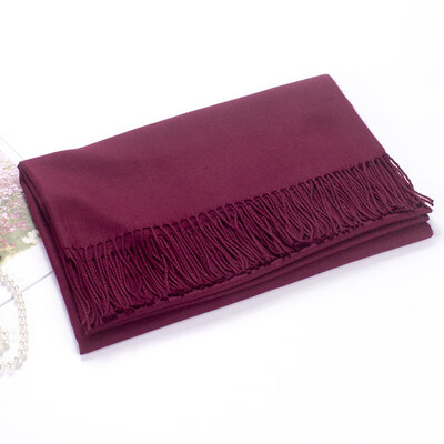 

2018 autumn&winter new imitation cashmere thick ladies long scarf wild solid large shawl my first half of the collar