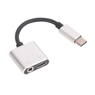 

USB Type- C to 35 mm&Charger 2 in 1 Headphone Audio Jack Cable Adapter