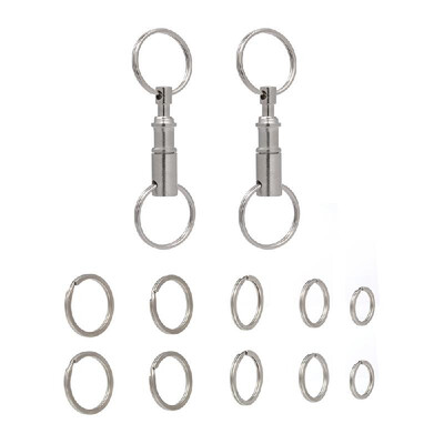 

Quick Release Pull-Apart Key Removable Handy Keyring Detachable Keychain Accessory
