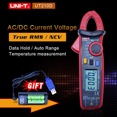 

UNI-T Mini Digital Clamp Meters UT210A UT210B UT210C UT210D UT210E True RMS Auto Range VFC Capacitance Non Contact Multimeter