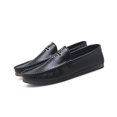 

2018 new fashion peas shoes mens shoes mens casual shoes mens lazy shoes a pedal Korean version of the set of foot driving shoe