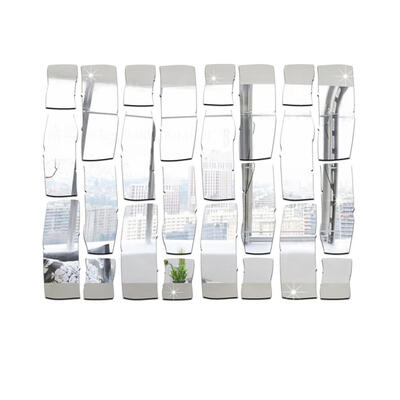 

3D Acrylic Geometric Cartoon Brick DIY Wall Stickers Waterproof Decor