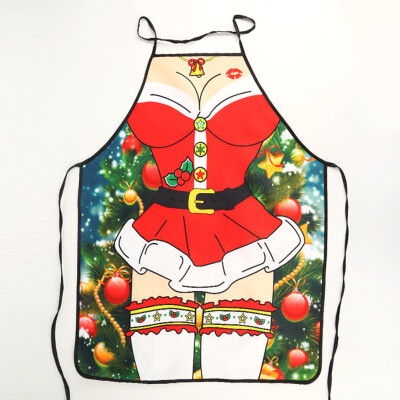 

Gobestart Printing Kitchen Apron Santa Apron Elf Apron Christmas Decorations