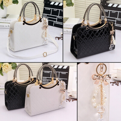 

Women Handbags Fashion Ladies Crossbody Bag Large Capacity Pendant Waterproof Lattice Bag Satchel Bag