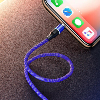 

Magnetic Charge Cable 3A Fast Charging Type C Micro USB Lightning Cord With Light-MICRO USB