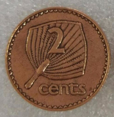 

22MM Used Condition Fiji 2 CENTS coin