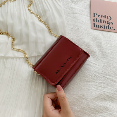 

Niche mini bag 2019 new style texture slung ins net red with the same paragraph wild chain lipstick bag