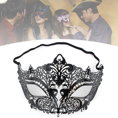 

Greensen Black Sexy Costume Ball Face Mask for Halloween Ball Party Dance Mask