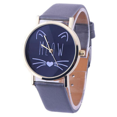

Simple Fashion Womens Watches Best Sellers Cute Kitten Pattern Female Watch Montre Femme Acier Inoxydable Zegarki Damskie