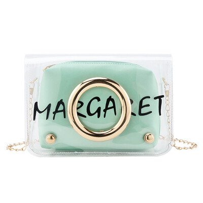 

Tailored Woman 2019 New Jelly Bag Fashion Messenger Bag Casual Shoulder Bag 2PC Chain Bag