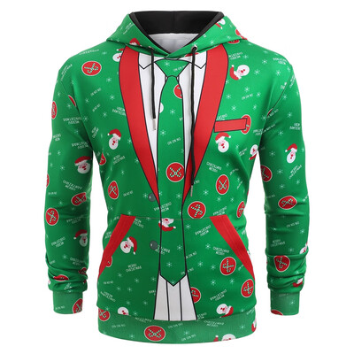 

Christmas Blazer Pocket Pullover Hoodie