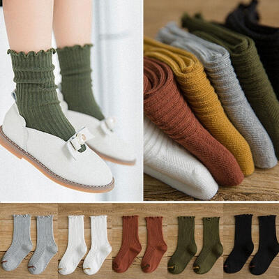 

Baby Toddler Girls Cotton Knee High Socks Tights Leg Warmer Stockings For 0-8Y