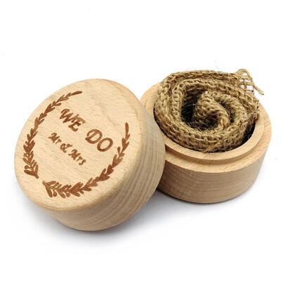 

Personalized Rustic Wedding Wood Ring Box Holder Customized Bearer Box