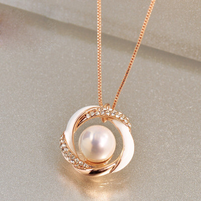 

Fashion versatile imitation pearl ladies necklace