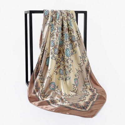 

Korean version of the spring&summer small square scarf silk scarf womens new printing decorative scarf foreign trade scarf manufacturers wholesale