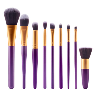 

Pro Makeup 9Pcs Brushes Set Powder Foundation Blush Tool