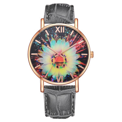 

Best Selling Women Watches Delicate Rose Frame Dial Ladies Quartz Wristwatch Movement Simple Leather Strap Clock Montre Fem50