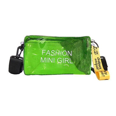 

Women Clear Transparent PVC Jelly Printed Handbags Crossbody Shoulder Bags
