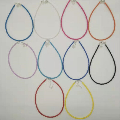 

Europe&the United States cross-border hot color rice beads mix&match sweet necklace womens wild rice beads short necklace