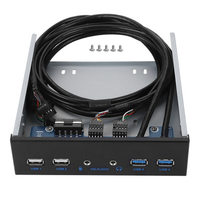 

Greensen USB 30 USB 20 19PIN HD Audio Extension Front Panel USB30 Front PanelFront Panel
