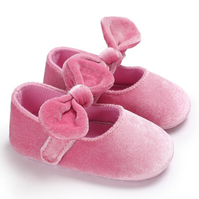 

2018 Spring Summer Newborn Toddler Shoes Velvet Bow Princess Soft Socks Fashion Baby Girl The First Walker
